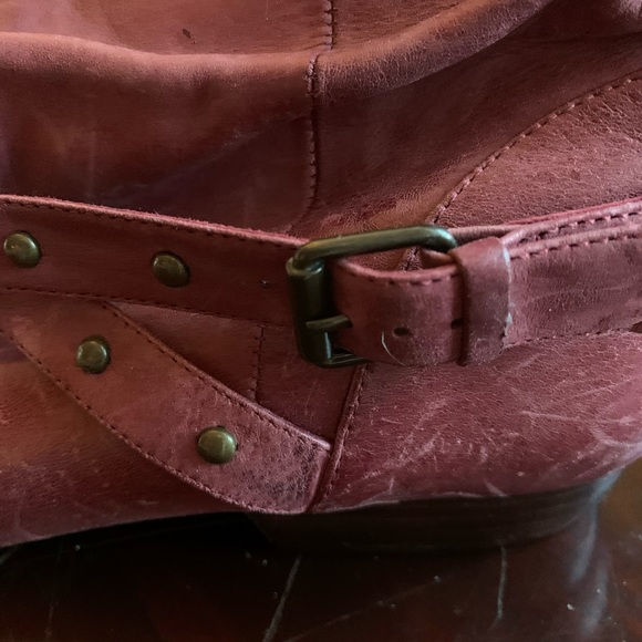 Pour La victoire dusty rose studded leather boots - Picture 3 of 12